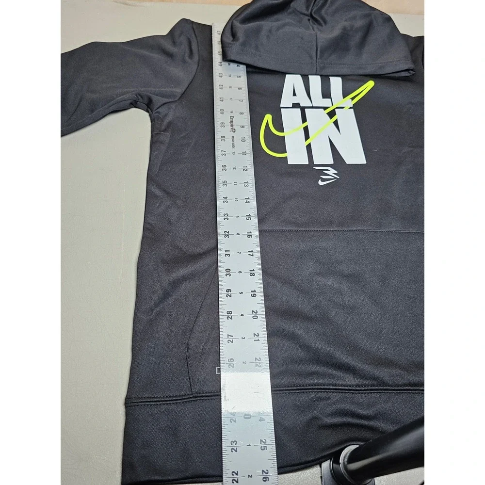 Nike 3 Brand Boys XL Black‎ Dri-FIT All In Graphic Hoodie Sweatshirt 0402-023